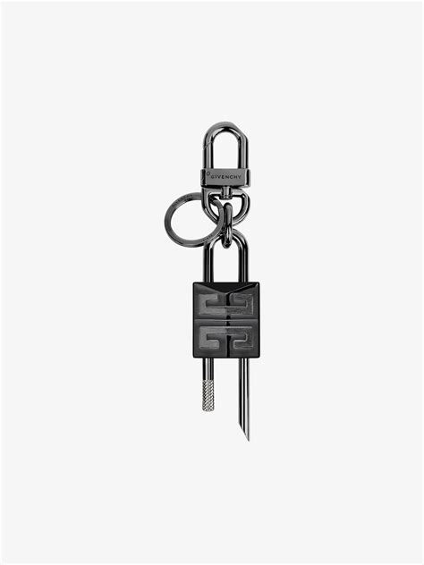 givenchy padlock keyring|GIVENCHY padlock keyring in metal .